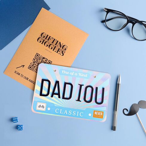 هدية ضحكة بطاقة مضحكة للأب أو الزوج | لعيد ميلاد سعيد، عيد الأب، شكرًا لك، تقدير - بطاقة كبيرة ثلاثية الأبعاد نابضة بالحياة مع حروف منبثقة | 40، 50، 60، 70، 80، 90 [9 بوصة × 6 بوصة] in Kuwait