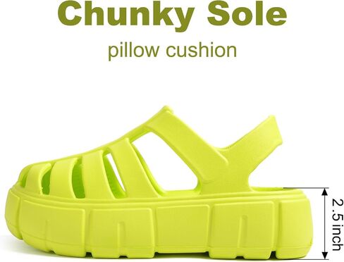 Yonge & Finch Closed Toe Sandals for Women Gladiator Fisherman Sandals Comfortable Hollow Out Chunky Sandals Platform Shoes in Saudi Arabia