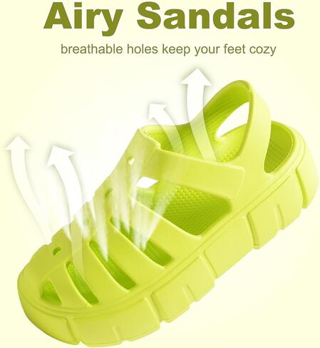 Yonge & Finch Closed Toe Sandals for Women Gladiator Fisherman Sandals Comfortable Hollow Out Chunky Sandals Platform Shoes in Saudi Arabia