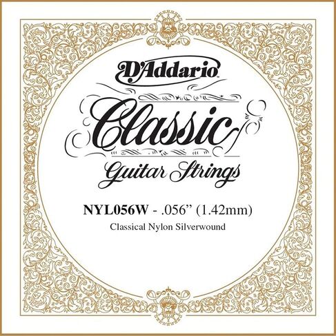 D'Addario NYL019W Silver-plated Copper Classical Single String, 019 in Saudi Arabia
