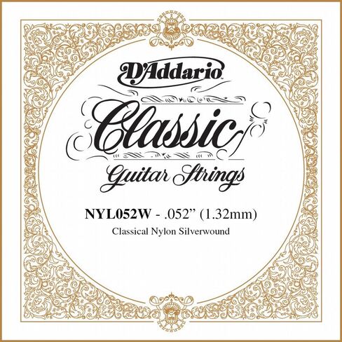D'Addario NYL019W Silver-plated Copper Classical Single String, 019 in Saudi Arabia