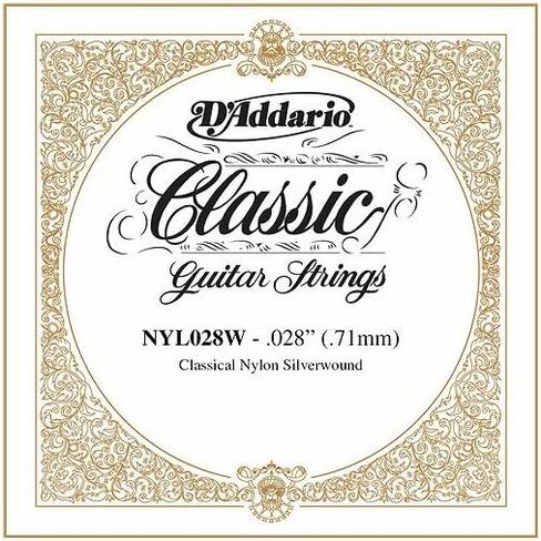 D'Addario NYL019W Silver-plated Copper Classical Single String, 019 in Saudi Arabia