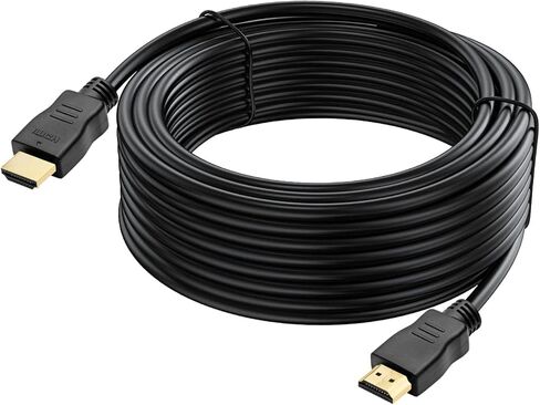 كابل HDMI 2.0 بطول 25 قدمًا، موصلات مطاطية وذهبية عالية السرعة، 4K@60 هرتز، فائق الدقة، 2K، 1080P، ARC متوافق مع أجهزة الكمبيوتر المحمول، والشاشة، وPS5، وPS4، وXbox One، وFire TV، وApple TV والمزيد in Kuwait