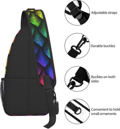 Funny Sling Bag For Women Men,Animal Print Crossbody Shoulder Bags Casual Backpack Chest Bag Hiking Daypack in Saudi Arabia