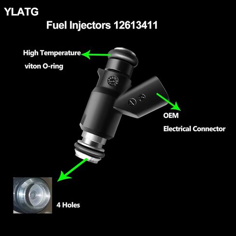 حاقن الوقود YLATG حاقن لسيارة تشيفي سيلفرادو 1500 تاهو إكسبريس 1500/2500/3500 سوبربان أفالانش، لكاديلاك إسكاليد، لسيارة جي إم سي يوكون سييرا 1500 سافانا 1500/2500/3500 5.3 لتر 4.8 لتر (8 قطع) in Kuwait