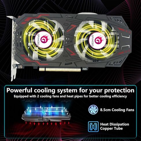 بطاقة رسومات الألعاب GeForce GTX 1060 6GB GDDR5 192bit 4K HDR VR Ready مراوح التبريد المزدوجة تدعم DirectX 12 PCIe3.0 * 16 HDMI DVI DP بطاقات الفيديو للكمبيوتر الشخصي in Kuwait