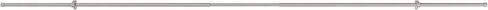 Lavish Home 1-Inch Curtain Rod - Decorative End Cap Style Finials & Hardware for Home Decor in Bedroom, Living Room & Kitchen - 66-120-Inch - Silver in Saudi Arabia