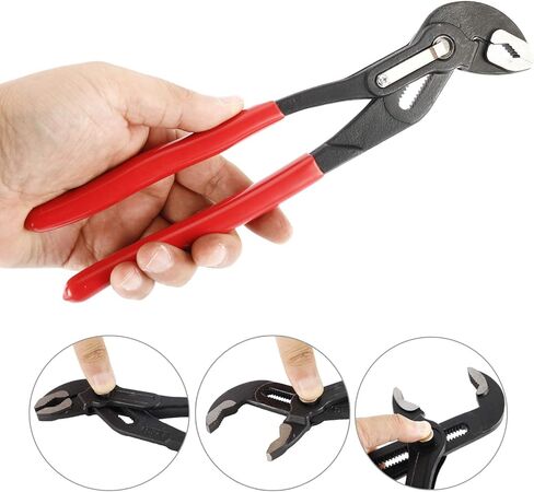 HighFree 3PCS Water Pump Pliers Set 7Inch, 10Inch, 16Inch Channel Lock Pliers Quick Adjustment by Pressing and Sliding Grips Any Shaped Object in Kuwait