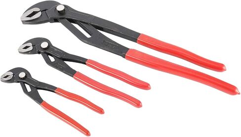 HighFree 3PCS Water Pump Pliers Set 7Inch, 10Inch, 16Inch Channel Lock Pliers Quick Adjustment by Pressing and Sliding Grips Any Shaped Object in Kuwait