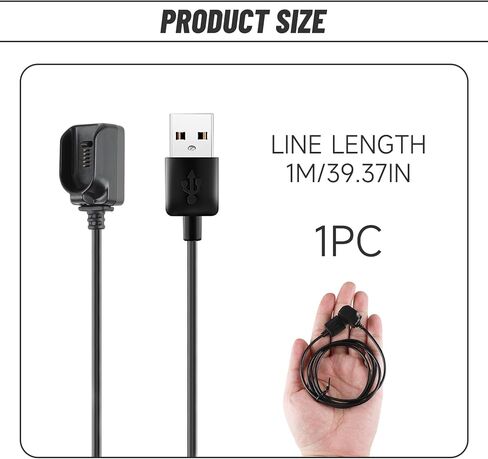 كابل شاحن مغناطيسي لسماعات بلوتوث لاسلكية، حماية مدمجة من التيار الزائد 3.3 قدم 5V1A USB-A، ملحقات سماعة رأس بلوتوث متوافقة مع Plantronics Voyager Legend in Saudi Arabia