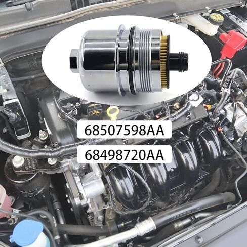 فلتر زيت محرك ديزل صديق للبيئة من الألومنيوم 68507598AA متوافق مع Jeep 2020 2021 Wrangler JL، 2021 Gladiator، 2020 2021 2022 Ram 1500 DT 68498720AA in Kuwait