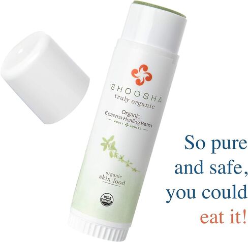 كريم الأكزيما العضوي من شوشا للبالغين، كريم طبيعي بالكامل معتمد من وزارة الزراعة الأمريكية لتخفيف الأكزيما، رائع للبشرة الحساسة، لا يسبب الحساسية، خالي من الغلوتين، يحتوي على مكونات عضوية مثل زيت الآذريون in Kuwait