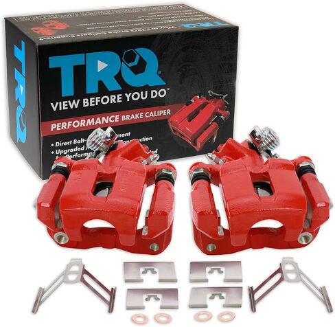 TRQ Rear Brake Caliper Set Compatible with 2013-2018 Acura ILX 2006-2015 Honda Civic in Saudi Arabia