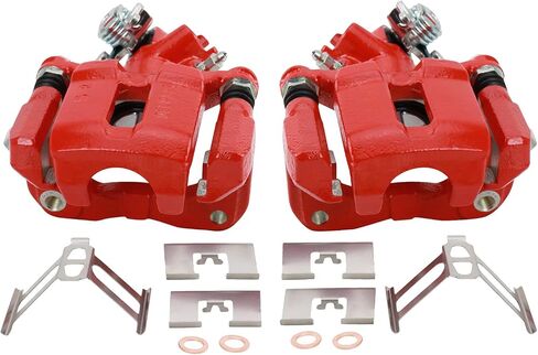 TRQ Rear Brake Caliper Set Compatible with 2013-2018 Acura ILX 2006-2015 Honda Civic in Saudi Arabia