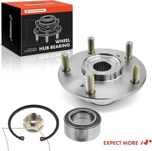 A-Premium Front Wheel Bearing and Hub Assembly with 5-Lug Compatible with Acura ILX 2013-2018, TL 2004-2008, TSX 2004-2008, Honda Accord 2003-2007, Civic 2006-2015, Element 2007-2010 in Saudi Arabia