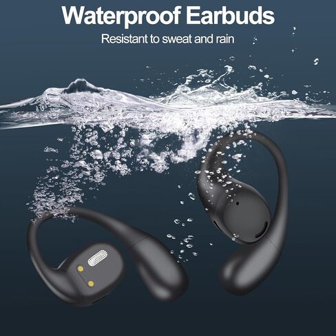 سماعات أذن Aolcev True اللاسلكية تعمل بتقنية البلوتوث 5.4 فوق الأذن وسماعات رأس عميقة الجهير لدراسة التمارين والقيادة وسادات أذن مفتوحة تعمل بتقنية البلوتوث لأجهزة iPhone وAndroid والكمبيوتر المحمول باللون الأسود in Kuwait