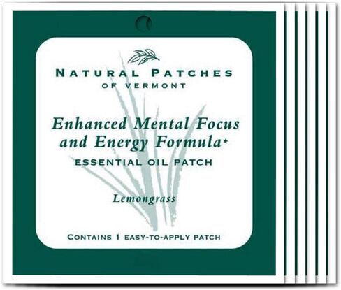 رقعات طبيعية من عشبة الليمون للتركيز الذهني والطاقة على الجسم من الزيوت العطرية، كيس رقعة واحدة، وحدات (عبوة من 6 قطع) in Kuwait