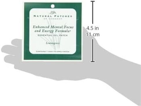 رقعات طبيعية من عشبة الليمون للتركيز الذهني والطاقة على الجسم من الزيوت العطرية، كيس رقعة واحدة، وحدات (عبوة من 6 قطع) in Kuwait