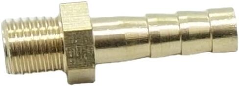 5 Pcs Brass Hose Fitting,Connector,Hose Barbed Adapter 6 mm Hose Barb to Metric M6 x 1 Male Pipe in Saudi Arabia