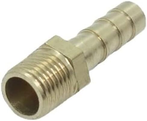 5 Pcs Brass Hose Fitting,Connector,Hose Barbed Adapter 6 mm Hose Barb to Metric M6 x 1 Male Pipe in Saudi Arabia