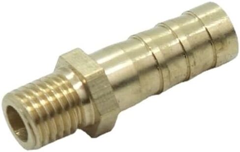 5 Pcs Brass Hose Fitting,Connector,Hose Barbed Adapter 6 mm Hose Barb to Metric M6 x 1 Male Pipe in Saudi Arabia