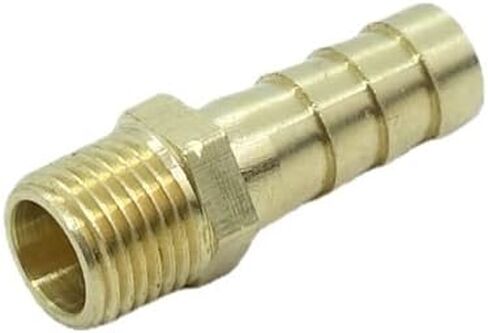 5 Pcs Brass Hose Fitting,Connector,Hose Barbed Adapter 6 mm Hose Barb to Metric M6 x 1 Male Pipe in Saudi Arabia