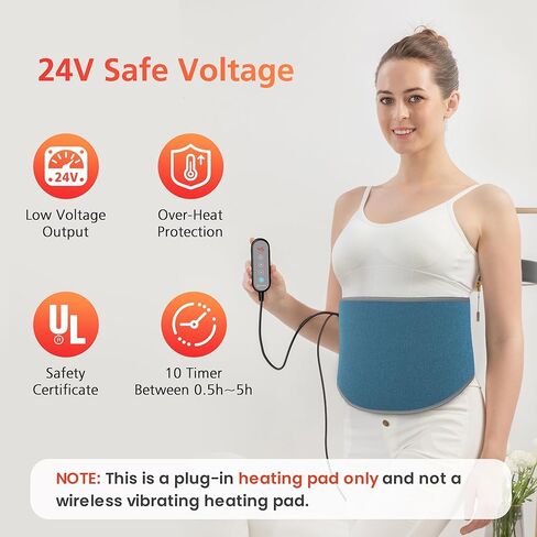 Comfier Heating Pad for Back Pain Relief,Electric Heating Pad for Back Cramps,6 Heat Levels, 10Auto-Off, Heat Pad, Gifts for Woman Man in Kuwait