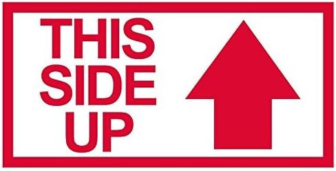 Infusion Ecommerce Self-Inking Box Stamps, This Side UP (Red) in Saudi Arabia