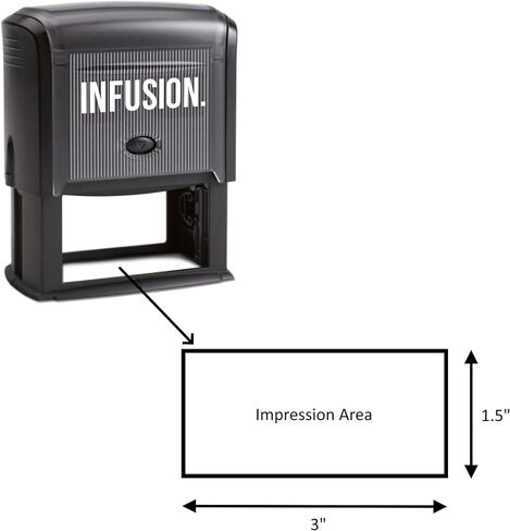 Infusion Ecommerce Self-Inking Box Stamps, This Side UP (Red) in Saudi Arabia