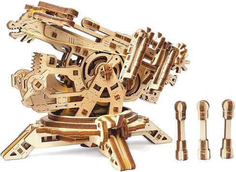 لغز UGEARS Archballista والبرج الخشبي ثلاثي الأبعاد - نموذج ميكانيكي للتجميع الذاتي - مجموعة DIY مقطوعة بالليزر in Kuwait