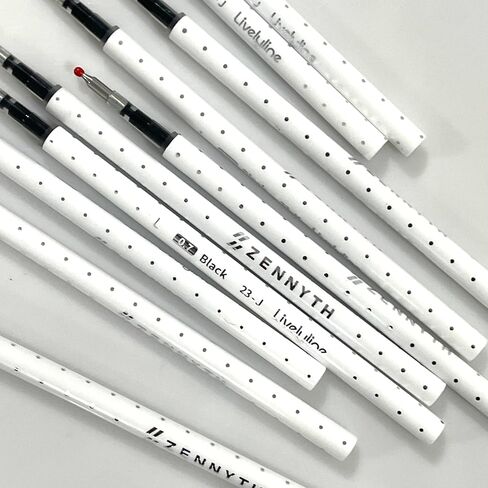 sencoo 10 عبوات 0.7 ملم قلم حبر جل أسود استبدال عبوات أقلام حبر دوارة قابلة للسحب in Kuwait