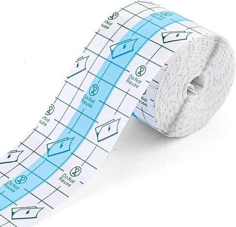 Tattoo Aftercare Waterproof Bandage (2 in x10.9 yd Roll) Second Skin Wound Healing Protective Skin Adhesive Bandages Transparent Dressing Bandages Tattoo Supplies in Saudi Arabia