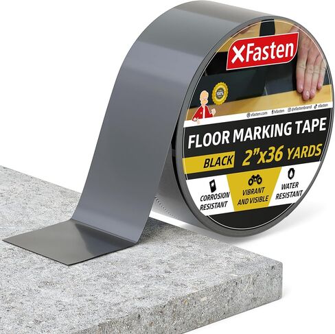 XFasten Vinyl Floor Tape 2 Inch x 36 Yards 6 Mils Gym Floor Tape 2 Inch | Court Marking Tape Outdoor 2 Floor Tape for Gymnasium Classroom | Floor Marking Tape Red Tape | Vinyl Tape Dancefloor Tape in Saudi Arabia