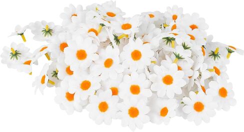 SULOLI 100 حزمة من قماش عيد الفصح المزخرف بزهرة الربيع لتزيين الحرف اليدوية لعيد الفصح (أبيض) in Saudi Arabia