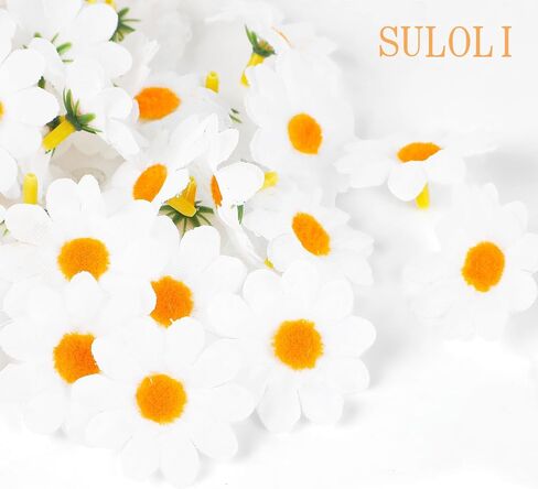 SULOLI 100 حزمة من قماش عيد الفصح المزخرف بزهرة الربيع لتزيين الحرف اليدوية لعيد الفصح (أبيض) in Saudi Arabia