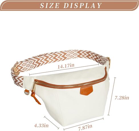 حقيبة خصر جلدية للنساء من Fanny Pack مع محفظة للعملات المعدنية، حقيبة خصر مقاومة للماء للمشي لمسافات طويلة وركوب الدراجات والجري in Kuwait