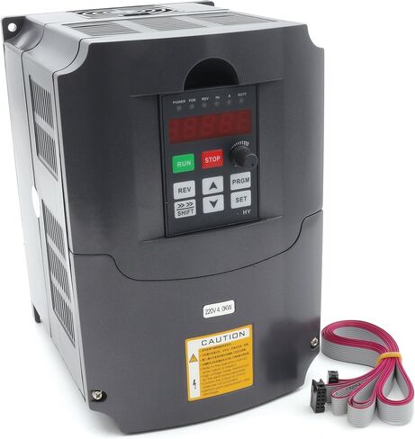 RATTMMOTOR Variable Frequency Drive 2.2KW 220V VFD Drive Inverter Frequency Converter Single Phase Input, 3 Phase Output for VFD Water-cooled Air-cooled Spindle Motor Speed Control+VFD Extension Cable in Saudi Arabia
