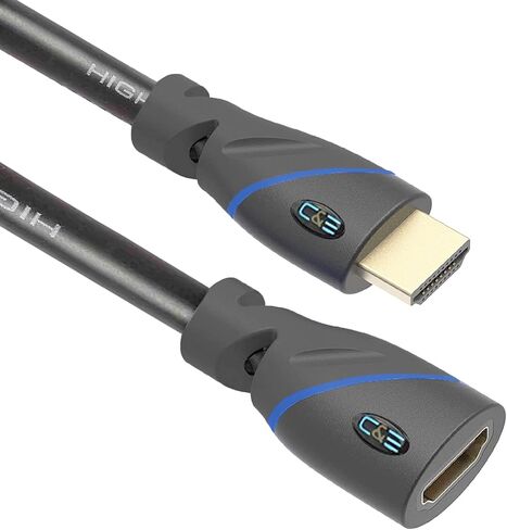 كابل HDMI عالي السرعة من C&E بطول 120 قدمًا، معزز إشارة مدمج يدعم قناة إرجاع الصوت ثلاثية الأبعاد عالية الدقة بالكامل، CNE620145 in Kuwait