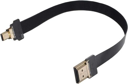xiwai CYFPV HDMI ذكر إلى مايكرو HDMI ذكر تمديد FPC كابل مسطح 1080P للتصوير الجوي FPV HDTV Multicopter (0.2 متر) in Saudi Arabia