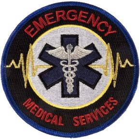 EMS Embroidered Patch Emergency Medical Service Paramedic EMT - F 92