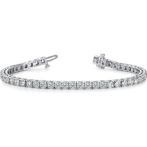 Houston Diamond District 2 Carat Classic Tennis Bracelet 14K White Gold Value Collection