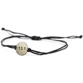 سوار رياضي من الفولاذ المقاوم للصدأ على سلسلة مزدوجة سوداء قابلة للتعديل للرجال والنساء - مجوهرات مقاومة للماء ولا تسبب الحساسية in Kuwait