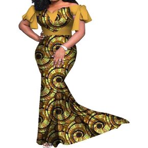 African Women Clothes for Wedding Dashiki African Print Dresses Fashion Lady Elegant Ankara Print African Outfits Cotton