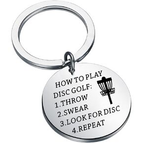 bobauna Golf Keychain How To Play Disc Golf Gift Golf Club For Golfer Lover