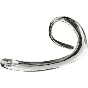 Wave Double Finger Band Rings for Women Girls Silver Plated Simple Asymmetrical Geometric Ring Comfort Fit Fashion Unique Party Jewelry Size 6-7