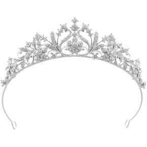 Crystal Tiara Crown For Women Bridal Hair Ornaments for Birthday Pageant Wedding Prom Women Girls Hair Accessories (Harvest)
