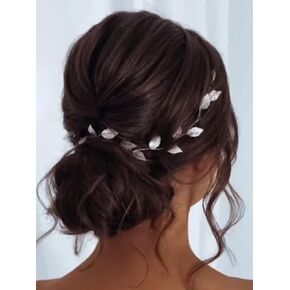 JAKAWIN Leaf Bride Wedding Hair Vine Gold Hair Piece Bridal Hair Accessories for Women and Girls HV179 (Gold)