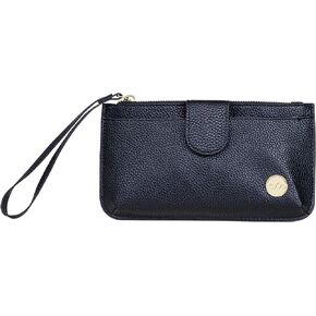 CleverMade Premium Zip Pouch Wallet Clutch with Multiple Storage Pockets and Wristlet Strap for Easy Carrying