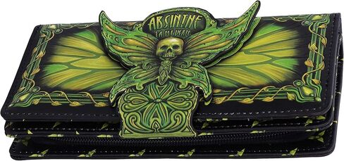 Nemesis Now Absinthe La Fee Verte Green Fairy Embossed Purse, 18.5cm in Saudi Arabia