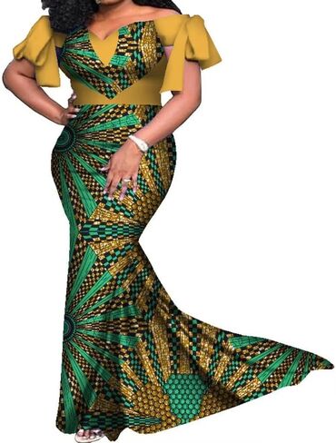ملابس نسائية أفريقية لحفلات الزفاف، فساتين مطبوعة أفريقية من Dashiki، أزياء نسائية أنيقة بطبعة أنقرة، ملابس أفريقية من القطن in Kuwait